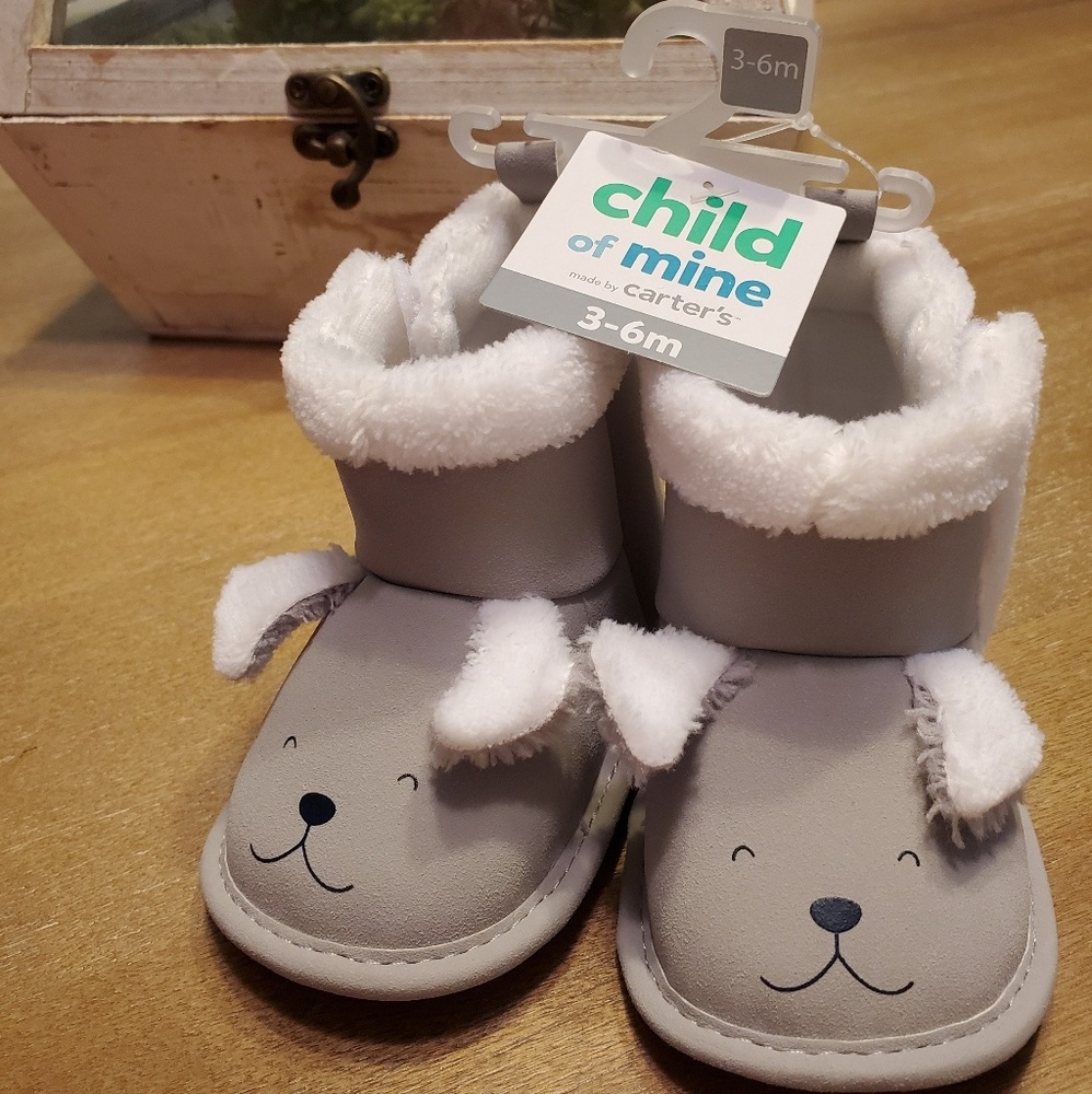 NWT Child of Mine Carters Fuzzy boots